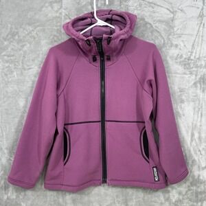 Melanzana Jacket Womens Size M? Purple Fleece Hoodie Full Zip Pockets